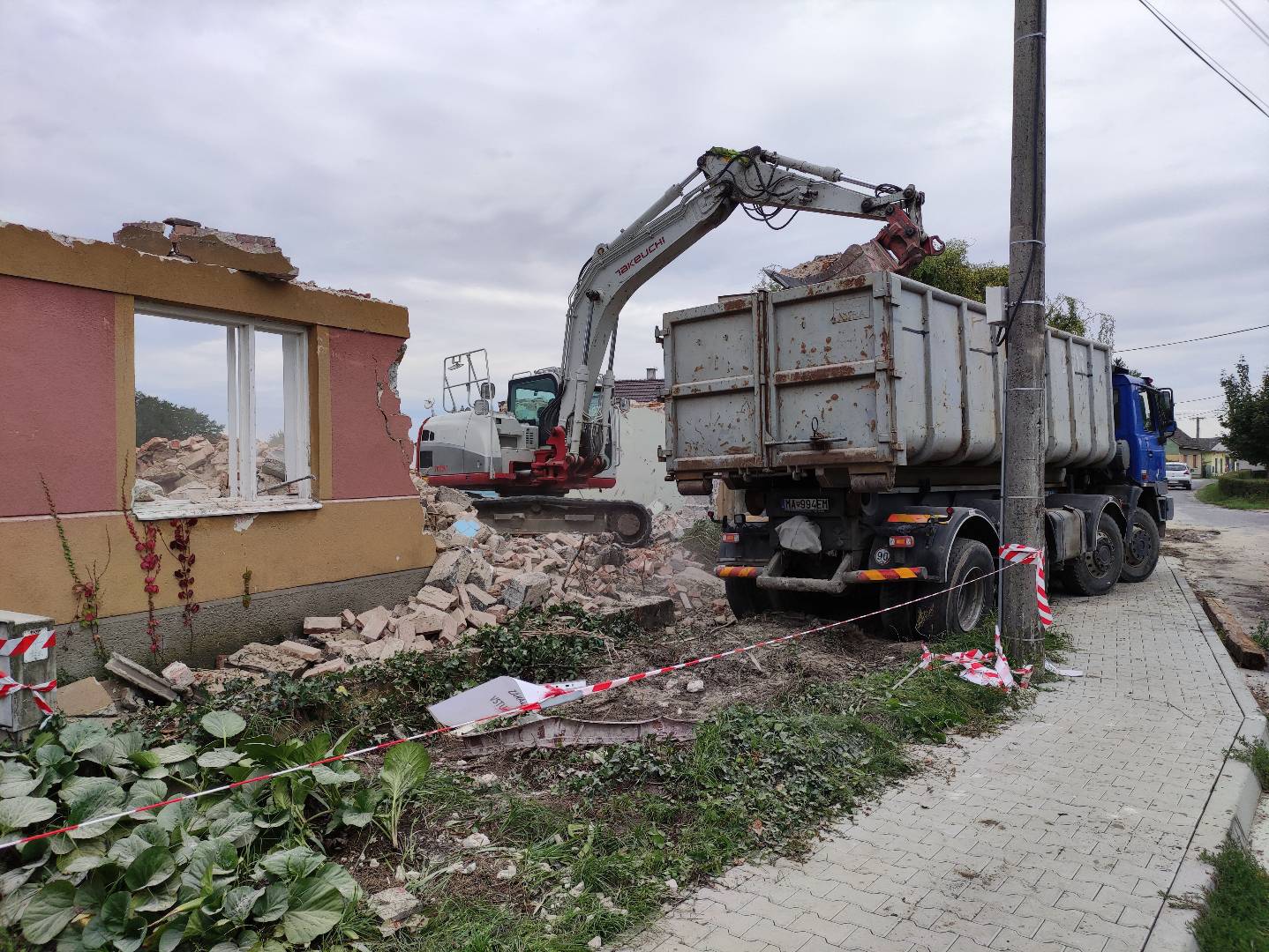 Odvoz zeminy a stavebných materiálov